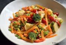 Legume la tigaie (sote) proaspete sau congelate