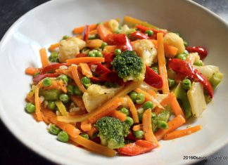 Legume la tigaie (sote) proaspete sau congelate