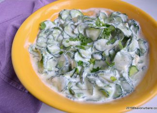 Salata de castraveti cu lapte batut si iaurt Salata de castraveti cu lapte batut si iaurt reteta savori urbane (1)