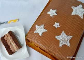 Tort de ciocolata cu cocos si bezea