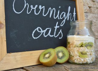 Fulgi de ovaz cu kiwi si cocos – Overnight oats Fulgi de ovaz cu kiwi si cocos - Overnight oats Savori Urbane