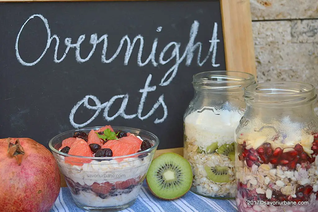 Overnight Oats retete sanatoase de terci cu cereale, fructe si lactate Savori Urbane