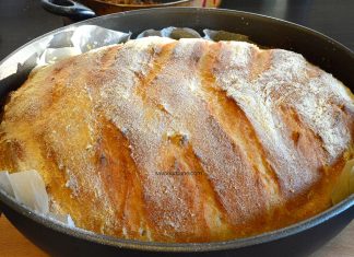 Paine pufoasa cu malai – reteta video de paine aurie cu mamaliga coapta in oala Paine pufoasa cu malai - reteta de paine aurie cu mamaliga coapta in oala savori urbane