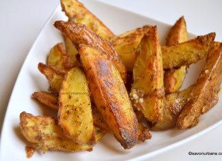 Cartofi la cuptor cu usturoi si parmezan reteta de garlic parmesan wedges Cartofi la cuptor cu usturoi si parmezan reteta de garlic parmesan wedges savori urbane 01