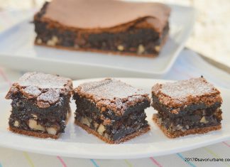 Prajitura simpla cu ciocolata si foi reteta bunicii Prajitura simpla cu ciocolata - reteta bunicii savori urbane