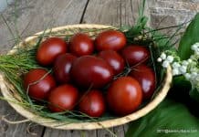 Cum se vopsesc ouale cu coji de ceapa VIDEO – oua rosii de Pasti vopsite natural Cum se vopsesc ouale cu coji de ceapa
