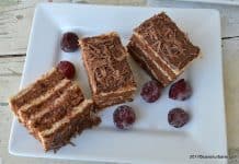 Prajitura cu visine si ciocolata Ana Prajitura cu visine si ciocolata Ana reteta savori urbane