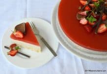 Cheesecake cu capsuni fara coacere Cheesecake cu capsuni fara coacere reteta savori urbane