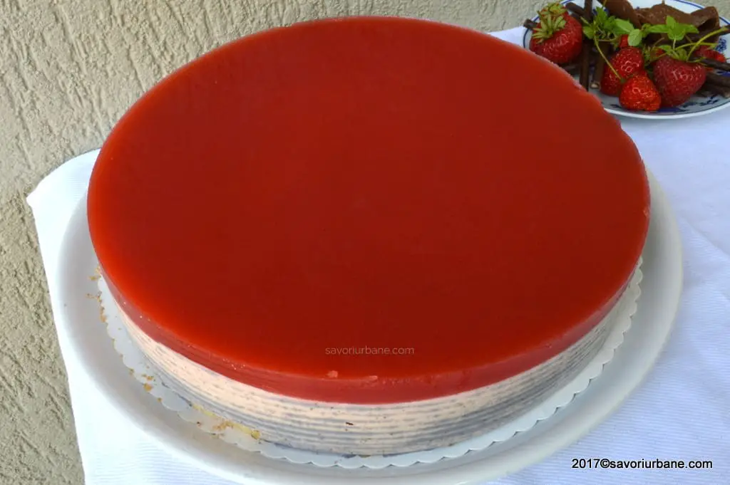 cum se face jeleul de capsuni cu gelatina cheesecake