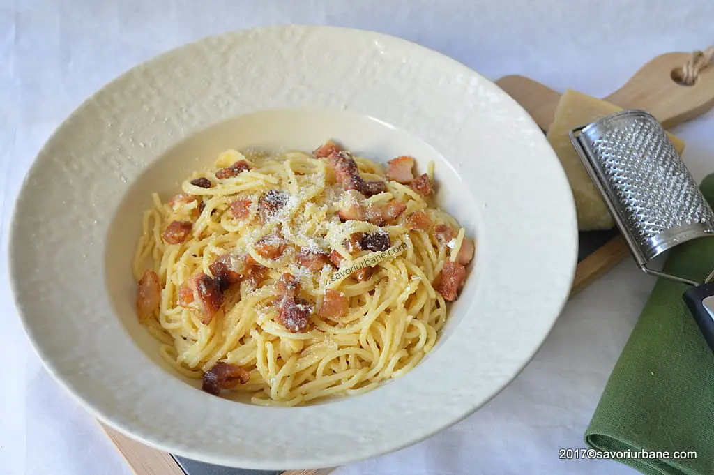 Spaghete carbonara reteta autentica italiana originala savori urbane