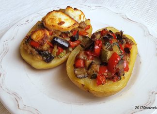 Cartofi umpluti cu legume (ratatouille) reteta de post Cartofi umpluti cu legume (ratatouille) reteta de post savori urbane