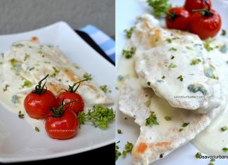 Piept de pui in sos de gorgonzola cu smantana – reteta simpla Piept de pui in sos de gorgonzola cu smantana reteta simpla savori urbane