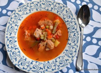 Ciorba sau bors din oase de porc reteta simpla Ciorba sau bors din oase de porc reteta simpla savori urbane