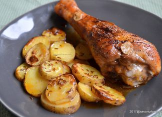 Pulpe de curcan la cuptor reteta simpla cu cartofi si usturoi Pulpe de curcan la cuptor reteta simpla savori urbane