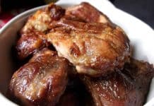 Friptura taraneasca de porc cu untura, ceapa si usturoi – la cuptor Friptura simpla de porc - bucati la cuptor reteta savori urbane