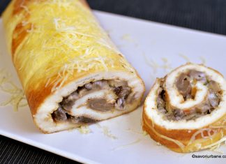 Rulada aperitiv cu ciuperci si cascaval reteta veche Rulada aperitiv cu ciuperci si cascaval reteta veche savori urbane