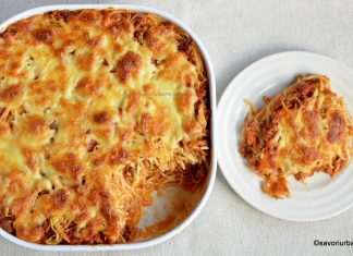 Paste cu carne tocata la cuptor Paste cu carne tocata la cuptor reteta savori urbane