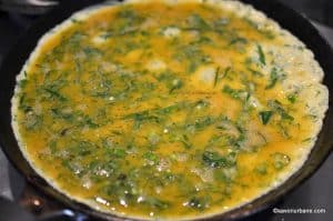 cum se face omleta papara ratota pentru supa de salata verde (3)