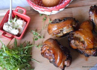 Ciolan feliat de porc la cuptor reteta de friptura rumena Ciolan feliat de porc la cuptor reteta de friptura rumena savori urbane