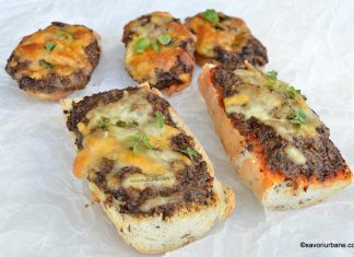 Sandvis cald cu ciuperci si cascaval la cuptor Sandvis cald cu ciuperci si cascaval la cuptor savori urbane