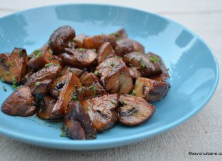 Ciuperci cu usturoi la tigaie trase in unt sau ulei (de post) – ciuperci sotate Ciuperci cu usturoi la tigaie trase in unt - ciuperci sotate reteta savori urbane