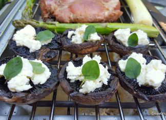 Ciuperci umplute la gratar reteta cu branza si usturoi cum se umplu ciupercile cu branza la gratar