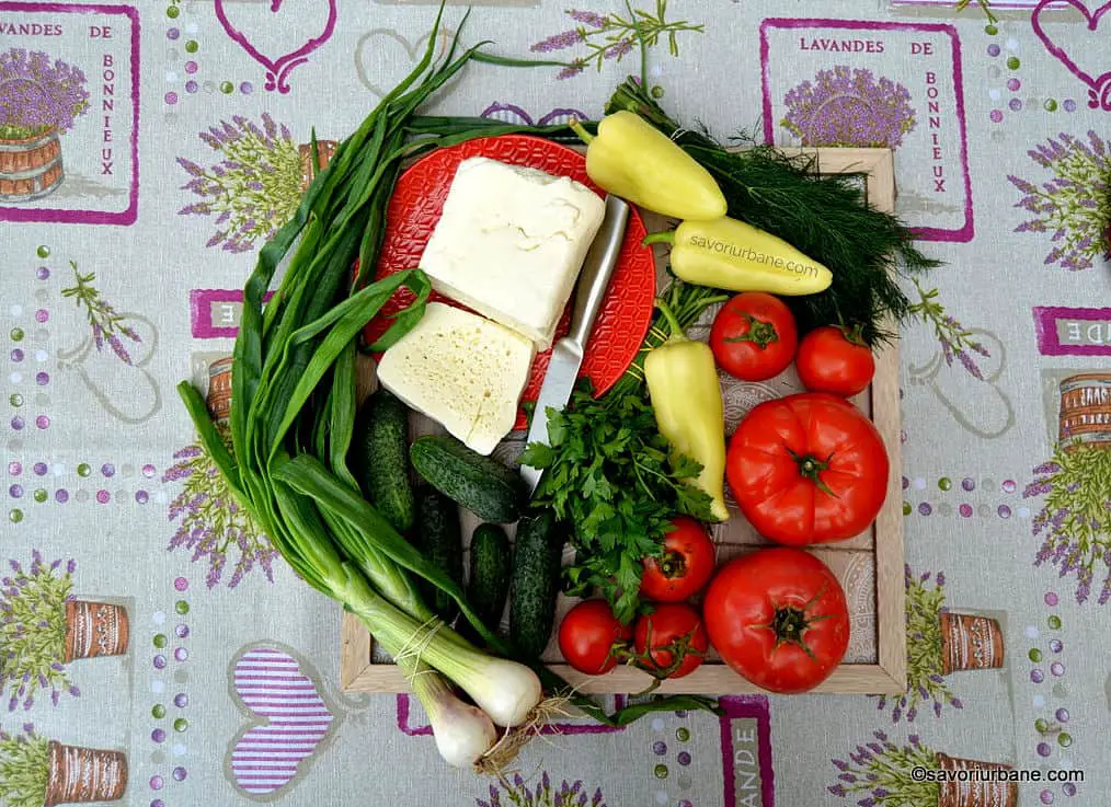 ingrediente salata de vara romaneasca