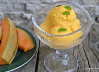 Înghețată de pepene galben fără zahăr, fără ouă Inghetata de pepene galben fara zahar Savori Urbane