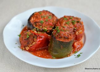 Legume umplute în sos de roșii cu usturoi, la cuptor – rețeta de post Legume umplute în sos de roșii la cuptor - rețeta de post savori urbane