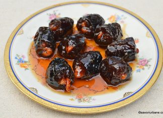 Dulceață de prune cu nucă rețeta de prune confiate umplute prune confiate umplute cu miez de nuca reteta veche