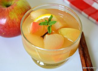 Compot de mere proaspăt și aromat cu lămâie și scorțișoară – rețeta bunicii Compot de mere aromat reteta bunicii Savori Urbane