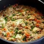 Pulpe de pui cu orez – rețeta de pilaf la cuptor