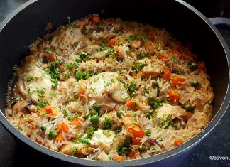 Pulpe de pui cu orez – rețeta de pilaf la cuptor Pulpe de pui cu orez rețeta de pilaf la cuptor savori urbane