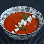 Supă de roșii cu ardei copți și usturoi