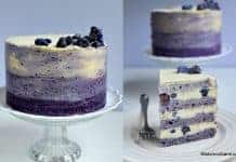 Tort cu afine și ciocolată albă, în degrade – tort ombre sau gradient Tort cu afine și ciocolată albă, în degrade - tort ombre sau gradient reteta savori urbane 1