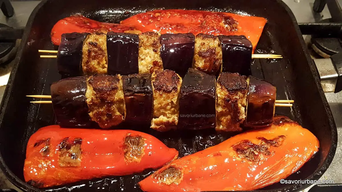 kebab de vinete la gratar sau tigaie (2)