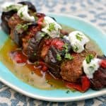 Vinete la cuptor cu carne tocată, usturoi și sos de roșii – rețeta turcească