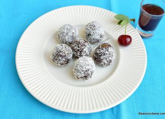 Bombe cu vișine din vișinată – rețeta simplă de bomboane „bețive” din biscuiți Bombe cu vișine din vișinată - rețeta simplă de bomboane din biscuiți savori urbane