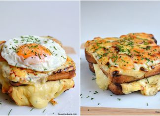 Sandviș cald cu brânză și șuncă – Croque Madame & Croque Monsieur Sandviș cald cu brânză și șuncă - Croque Madame & Croque Monsieur reteta savori urbane