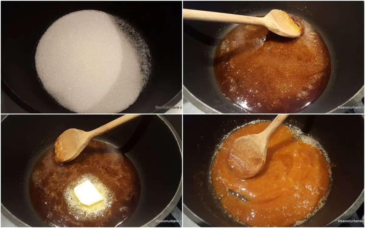 cum se face zahar ars caramel pentru tort de mere cu frisca