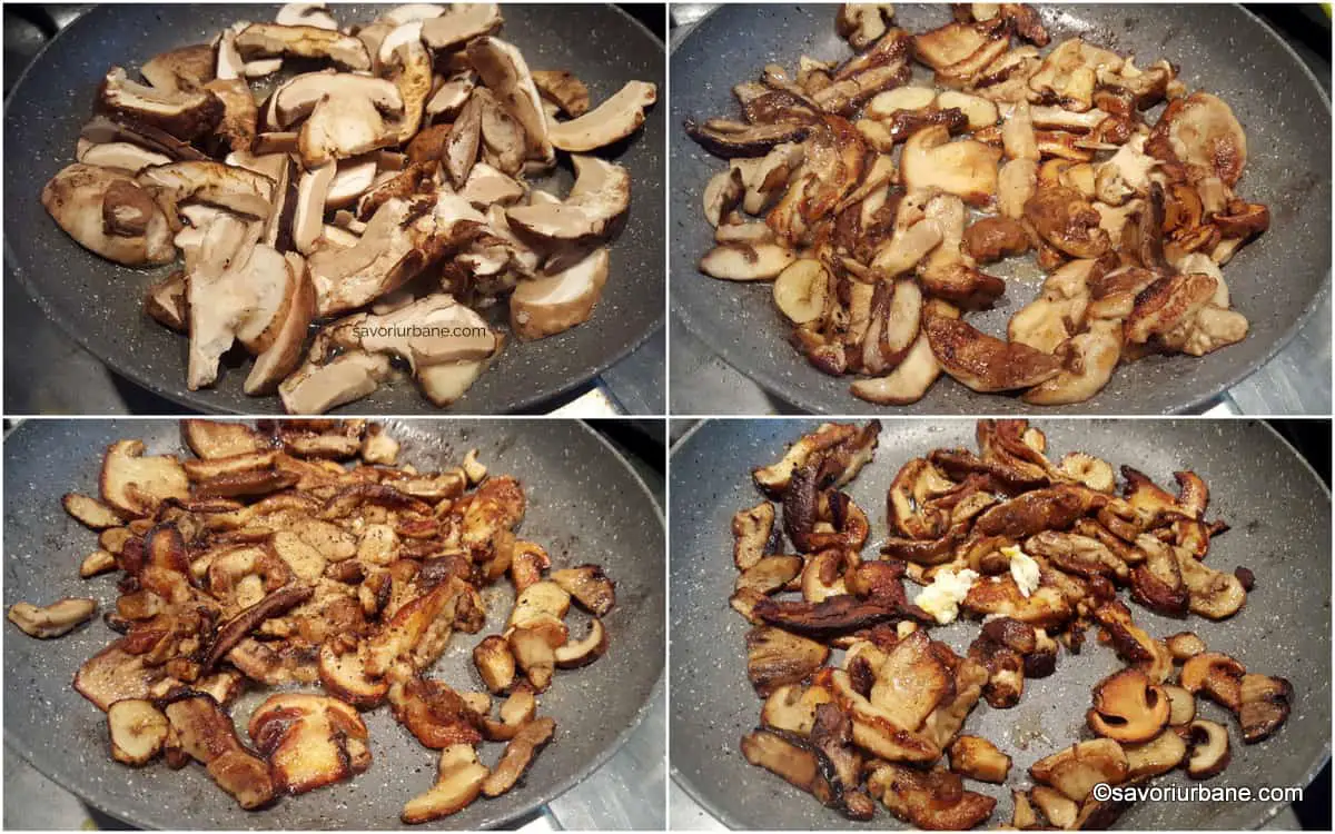 preparare ciuperci pentru bruschette