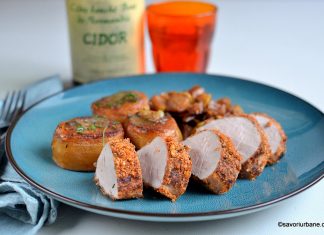 Mușchiuleț de porc în crustă crocantă – la cuptor Mușchiulet de porc în crustă crocantă - la cuptor reteta savori urbane