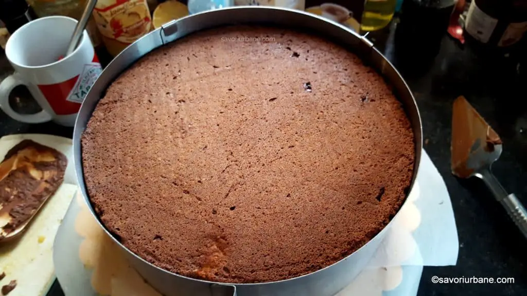 cum se monteaza un tort cu ciocolata si coji de portocale (3)