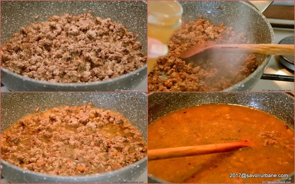 cum se face sosul de carne tocata cu rosii pentru lasagna (2)