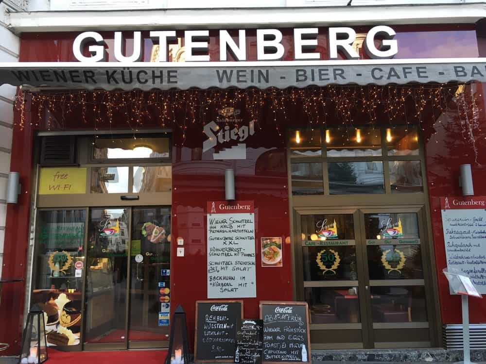 restaurant gutenberg viena