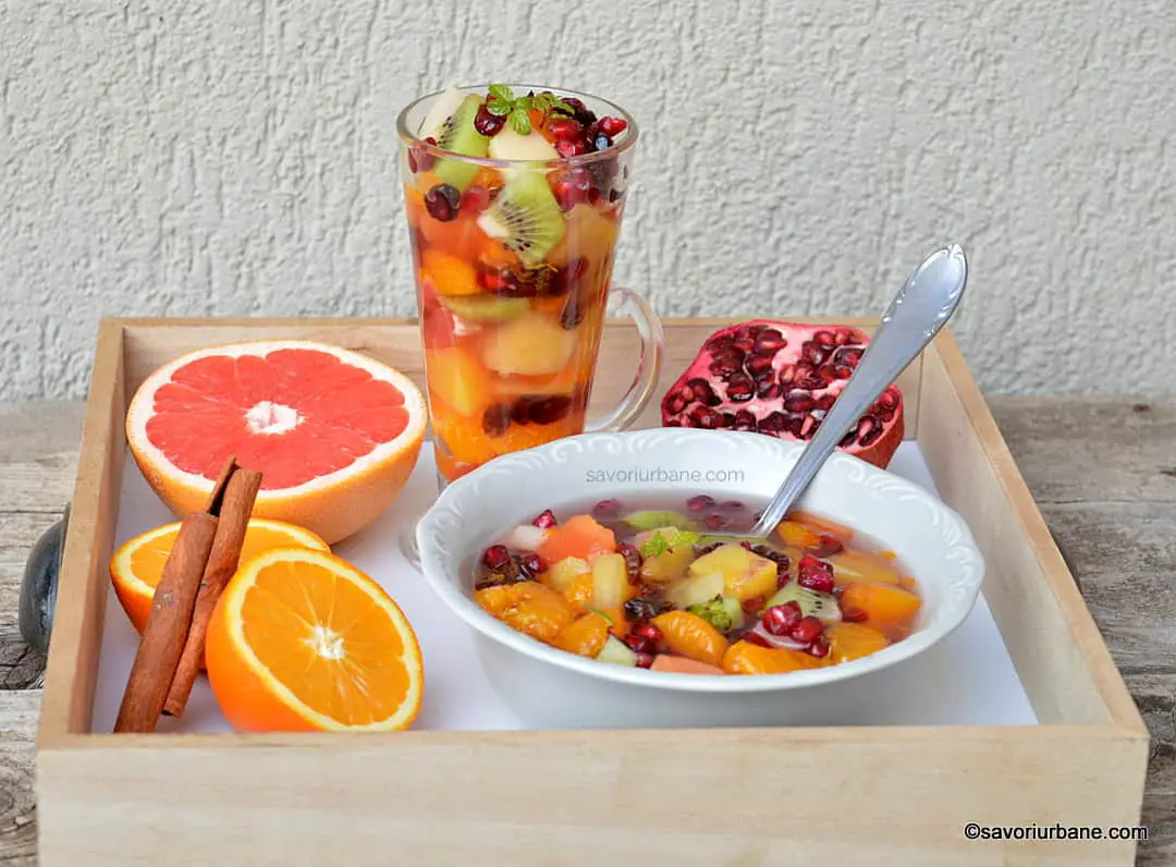 Ingrediente Salată de fructe rețeta cu fructe proaspete sau din compot (9)