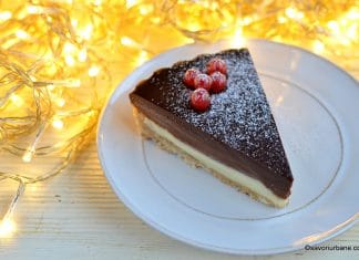 Tartă trio cu ciocolată – rețeta simplă fără coacere de Chocolate Supreme Tart Tartă trio cu ciocolată - rețeta simplă fără coacere savori urbane