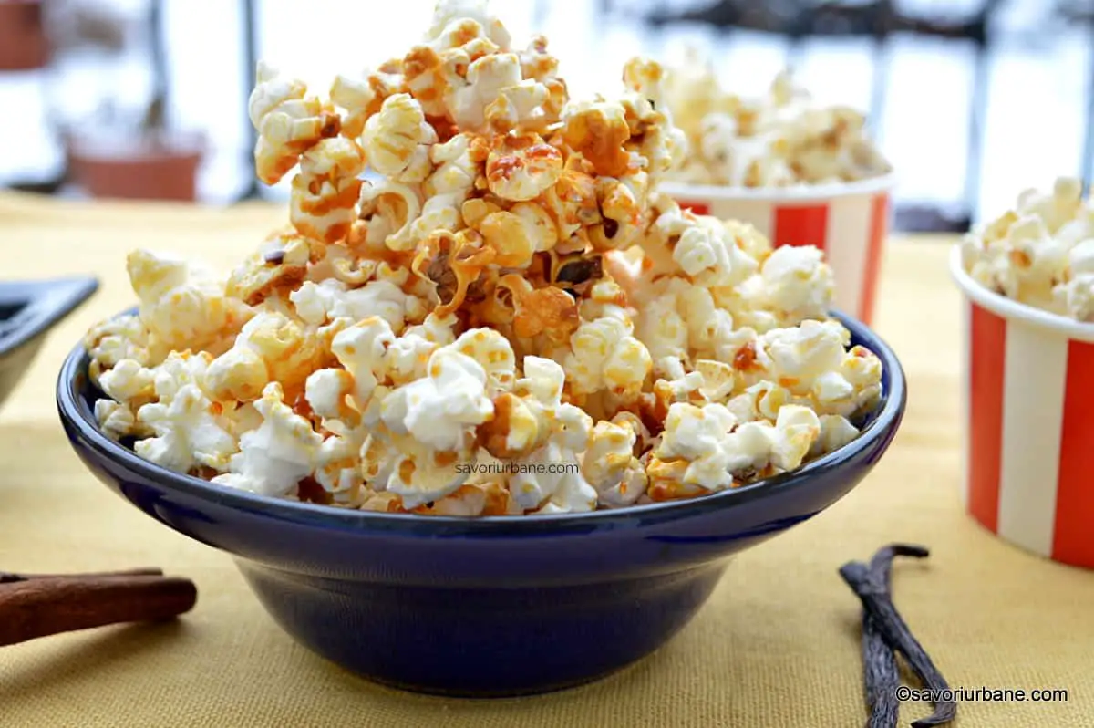 Popcorn cu caramel sau zahăr ars - făcut în casă reteta savori urbane