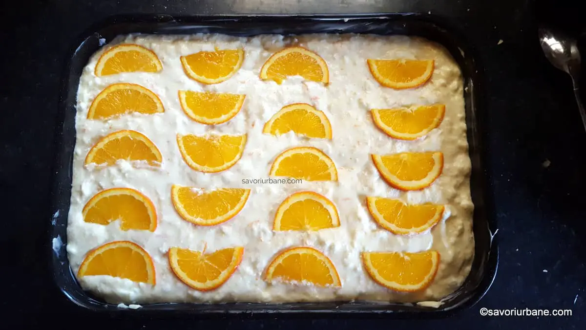 reteta pas cu pas prajitura insiropata cu portocale si iaurt (2)