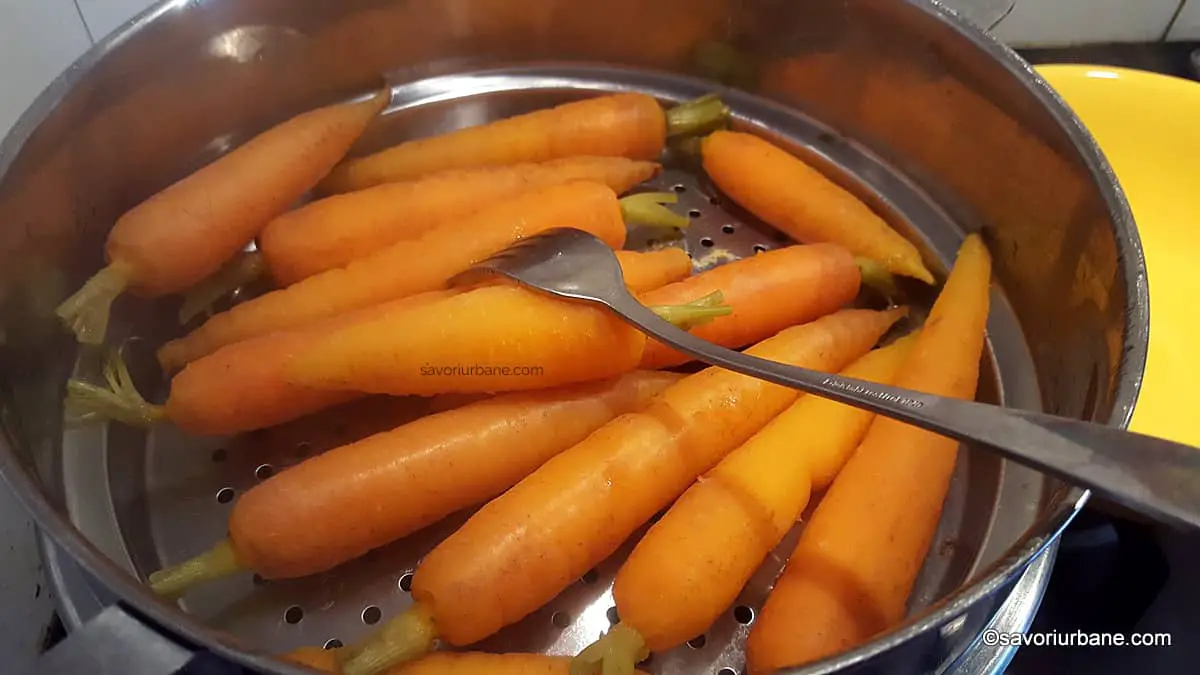 cum se testeaza morcovii gatiti la abur dupa cate minute